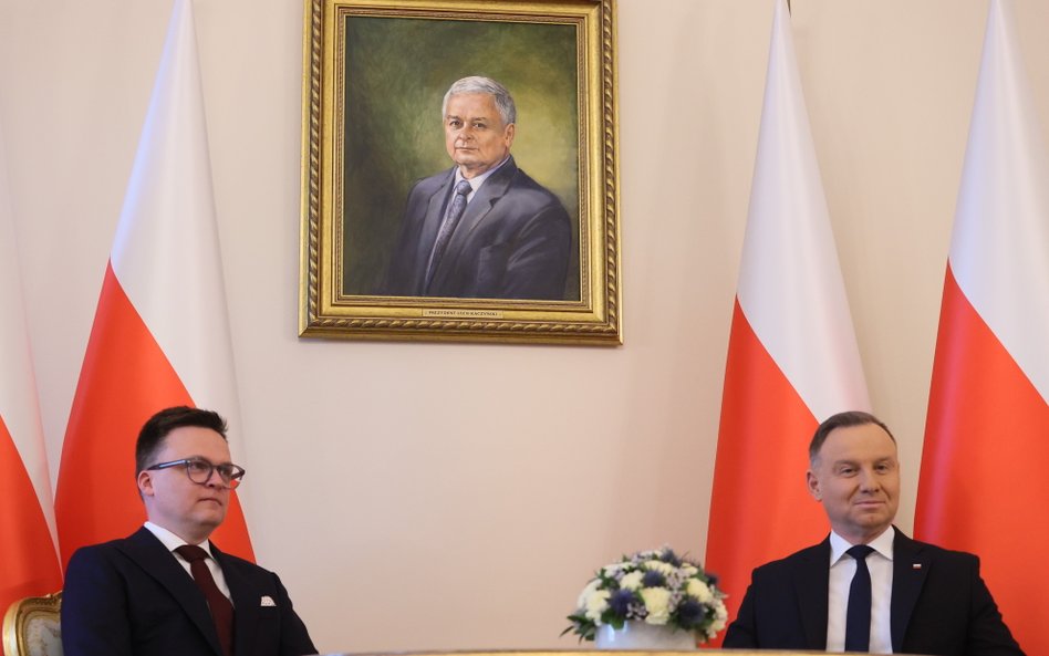 Zuzanna Dąbrowska: Prezydent Duda i marszałek Hołownia: A więc wojna!