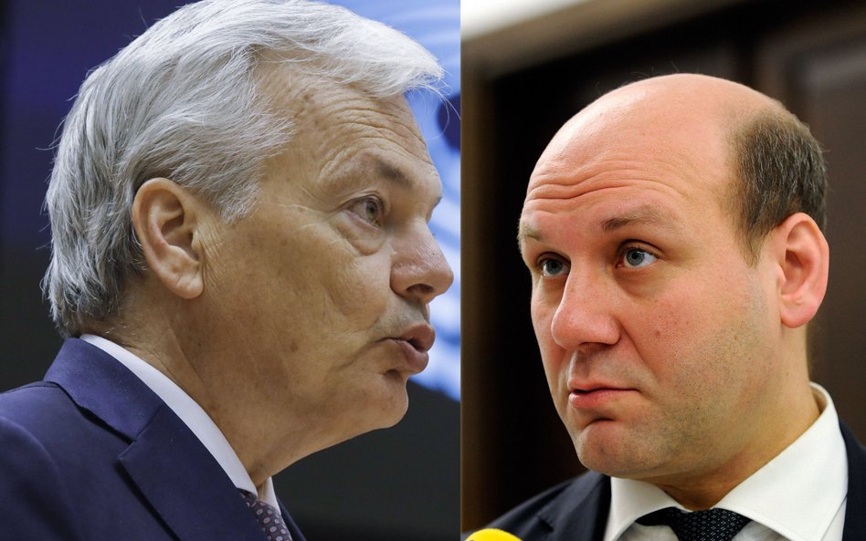 Didier Reynders i Szymon Szynkowski vel Sęk