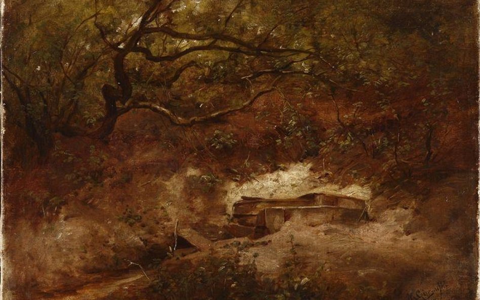 M. Gierymski,i Jabłoń nad potokiem, ok.1868, olej na płótnie, 34 x 48 cm, Muzeum Narodowe w Krakowie