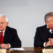 Szef SLD Leszek Miller i były prezydent Aleksander Kwaśniewski