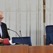 Przewodniczący Rady Mediów Narodowych Krzysztof Czabański i wicemarszałek Senatu Bogdan Borusewicz