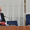 Przewodniczący Rady Mediów Narodowych Krzysztof Czabański i wicemarszałek Senatu Bogdan Borusewicz