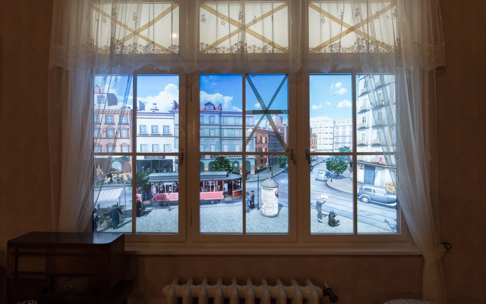 Mieszkanie warszawskiej rodziny, 5 września 1939 r. - część wystawy Muzeum dla dzieci "Podróż w czas