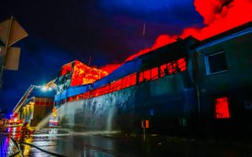 Pożar hali produkcyjno-magazynowej w Mińsku Mazowieckim