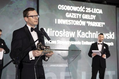 Drugą statuetkę „Osobowość 25-lecia Gazety Giełdy i Inwestorów Parkiet” otrzymał Mirosław Kachniewsk