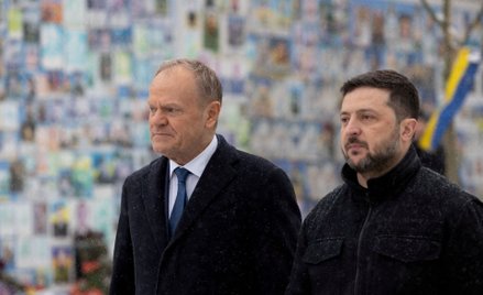 Donald Tusk i Wołodymyr Zełenski