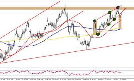 Wykres 1. AUDCAD, interwał D1