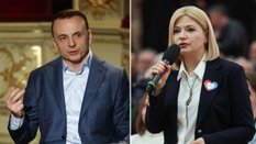 Łukasz Gibała i Monika Piątkowska