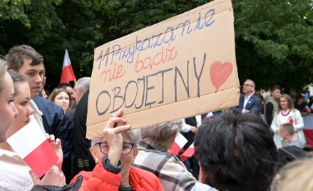 Wiec wyborczy w Zduńskiej Woli