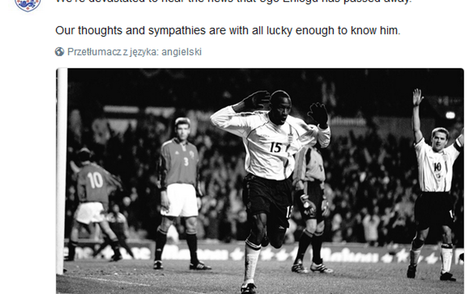 Zmarł były reprezentant Anglii Ugo Ehiogu. Miał 44 lata