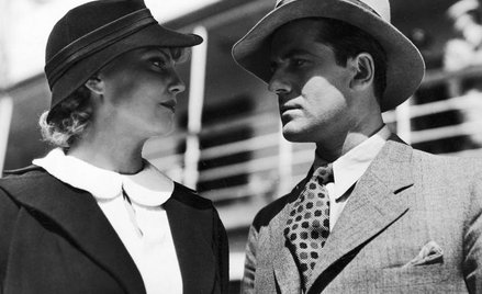 Maria Bogda jako Janka Zatorska i Adam Brodzisz w roli Adama Halnego w „Rapsodii Bałtyku” (1935 r.)