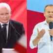 Lider PiS Jarosław Kaczyński, lider KO Donald Tusk