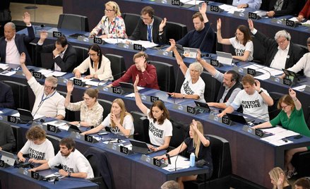 Przeciwko rozporządzeniu głosowali europosłowie pochodzący zarówno z PiS, jak i z PO czy PSL, za był