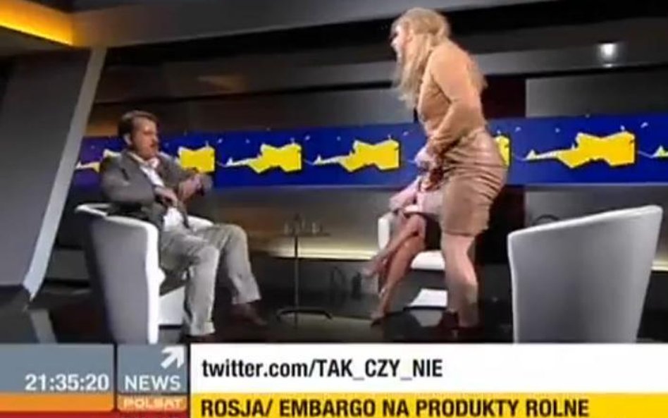 Kadr z programu Polsat News