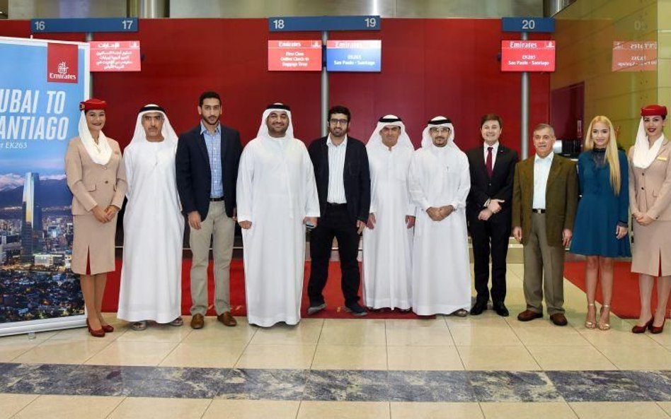 Z Emirates przez Sao Paulo do Santiago