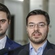 Poseł Norbert Kaczmarczyk (z lewej) i wicemarszałek Sejmu z Kukiz'15 Stanisław Tyszka