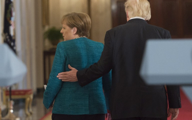 Trump ostentacyjnie uprzejmy wobec Merkel