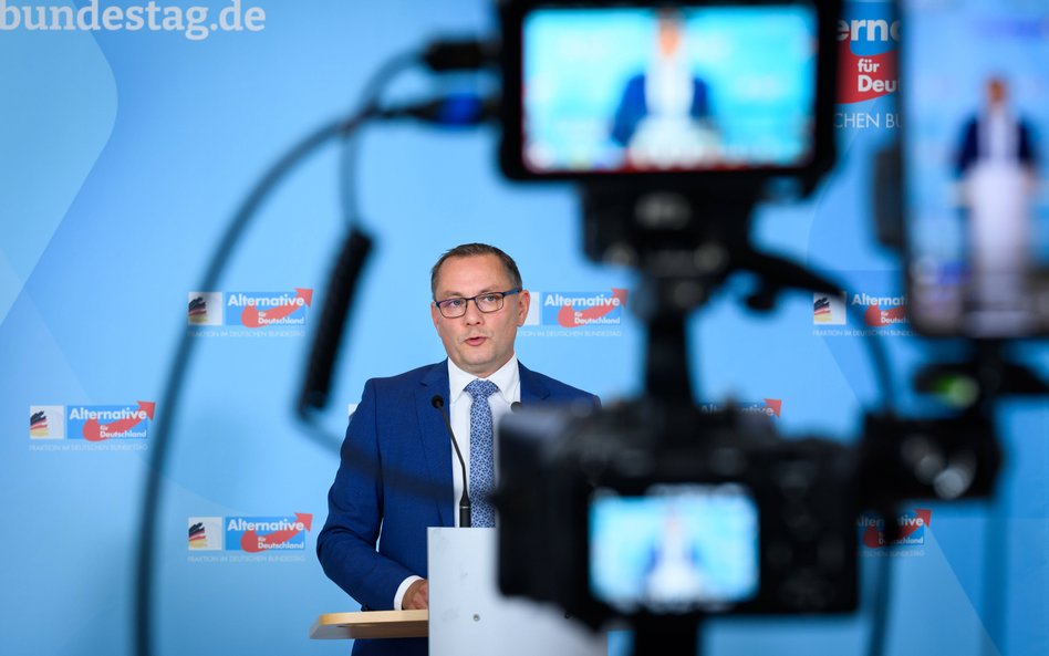 Współprzewodniczący AfD Tino Chrupalla zasłabł w środę na jednym z wieców i wylądował w szpitalu