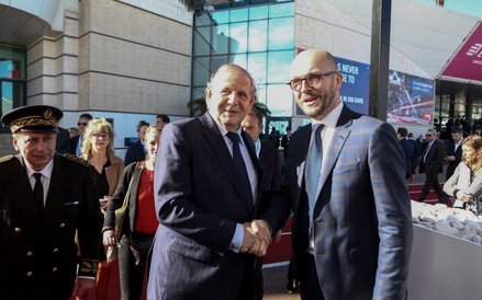 Ronan Vaspart, dyrektor MIPIM, i Jacques Mezard, minister spójności terytorialnej Francji