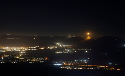 Działanie Żelaznej kopuły nad terytorium graniczącym z Libanem
