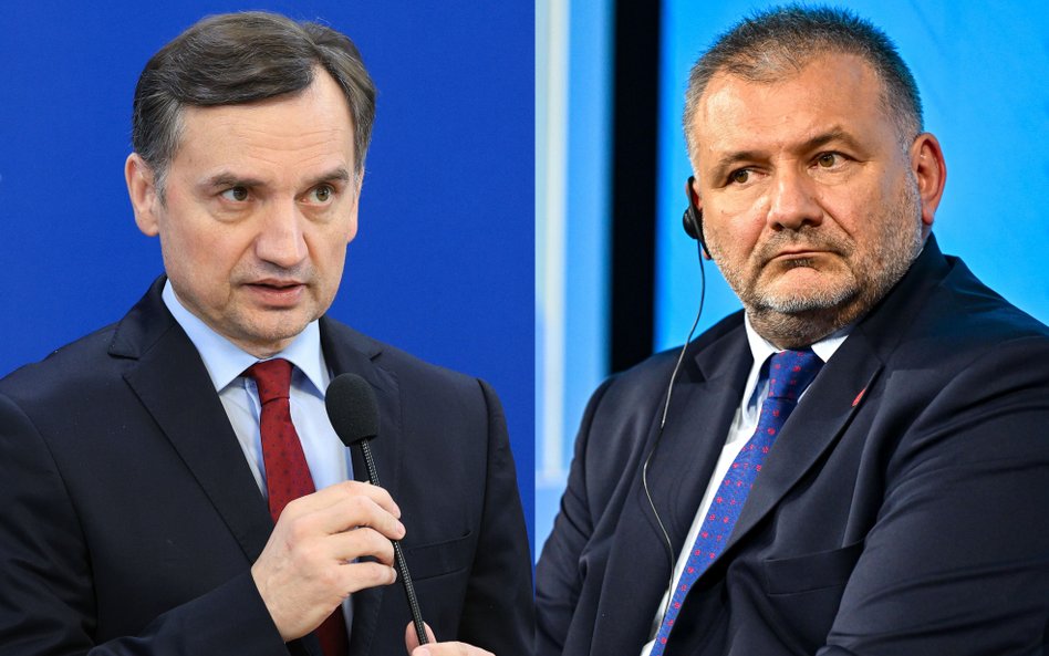 Były minister sprawiedliwości Zbigniew Ziobro i obecny szef MS Waldemar Żurek