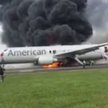 Pożar samolotu American Airlines na lotnisku w Chicago