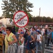 Protest przeciw liniom wysokiego napięcia pod Warszawą