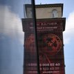 Moskwa. Banner zachęcający do wstąpienia o Grupy. To najemnicy są podejrzewani o dekapitację ukraińs