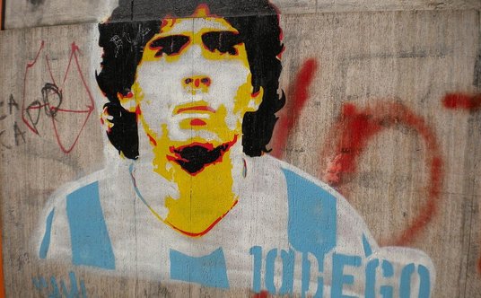 "Diego Maradona graffiti Buenos Aires"
