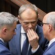 Wicepremier Krzysztof Gawkowski, premier Donald Tusk i wicemarszałek Sejmu Włodzimierz Czarzasty