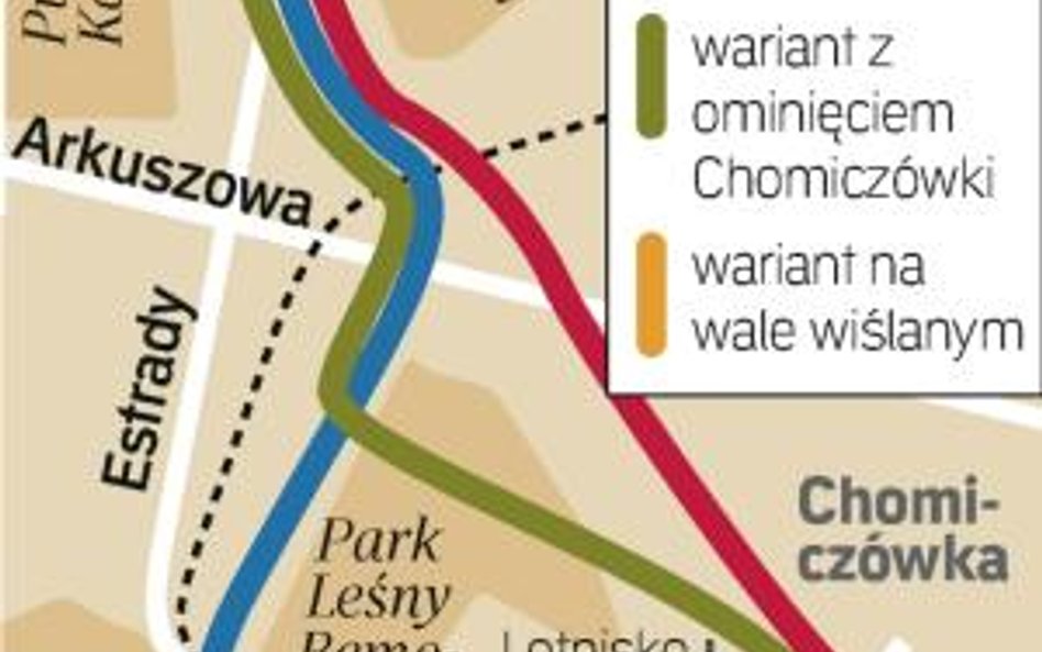 Łomianki i Chomiczówka nie chcą u siebie trasy ekspresowej