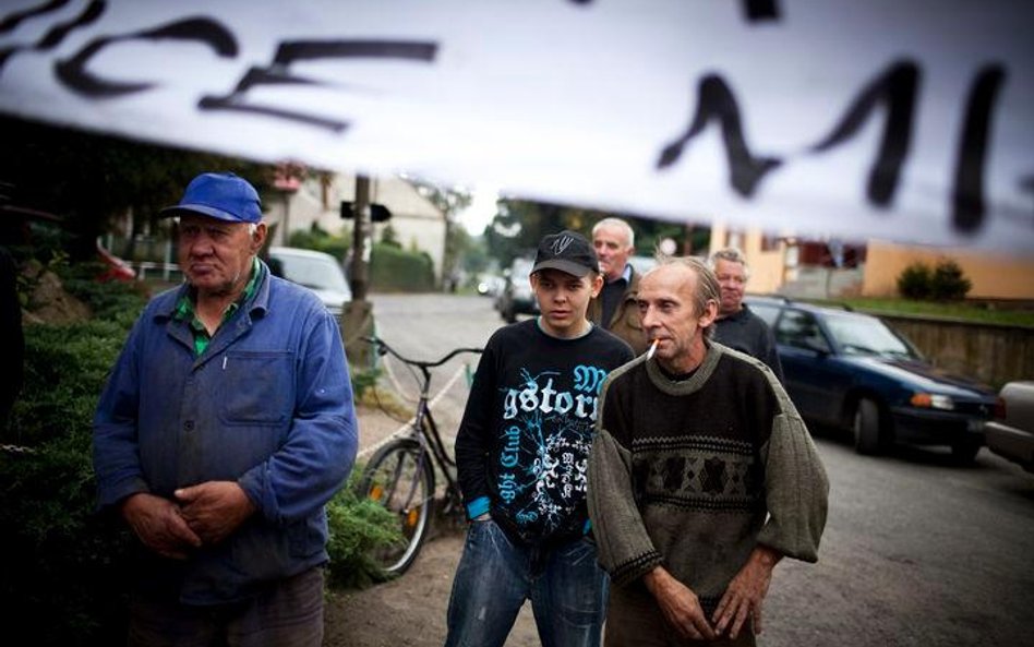 Wrześniowy protest mieszkańców wsi Miłoradzice koło Lubina