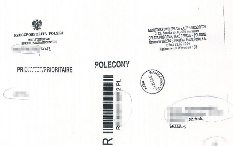 Koperty zawierające PIT otrzymało około 30 białoruskich opozycjonistów