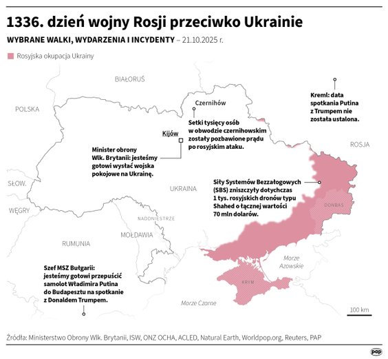 Tak wyglądała sytuacja na froncie w 1336 dniu wojny