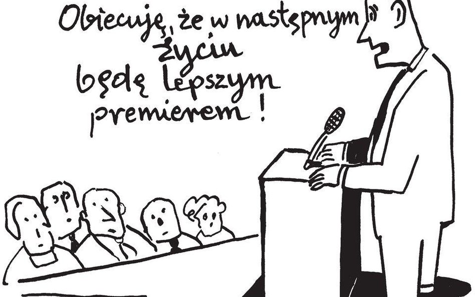 Komentarz rysunkowy. Będę lepszym premierem