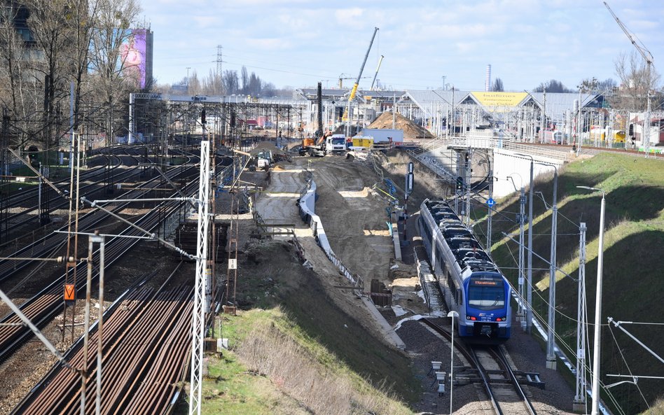 Budowa torów w Warszawie