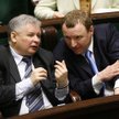 Jacek Kurski i Jarosław Kaczyński w Sejmie, 2006 rok
