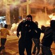 Demonstranci na ulicach Aten
