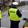 Patrol policji podczas kontroli na drodze