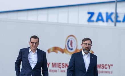 Były premier Mateusz Morawiecki i były prezes Rządowej Agencji Rezerw Strategicznych Michał Kuczmier