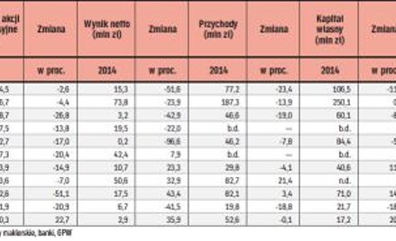 Domy maklerskie zarabiają coraz mniej
