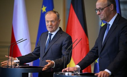 Premier Donald Tusk i kanclerz Friedrich Merz