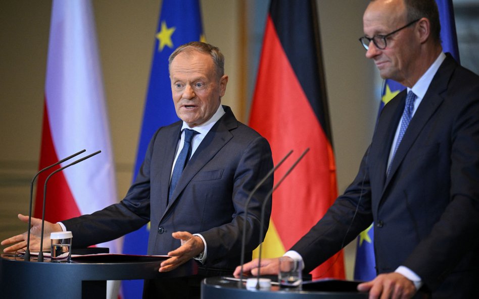 Premier Donald Tusk i kanclerz Friedrich Merz