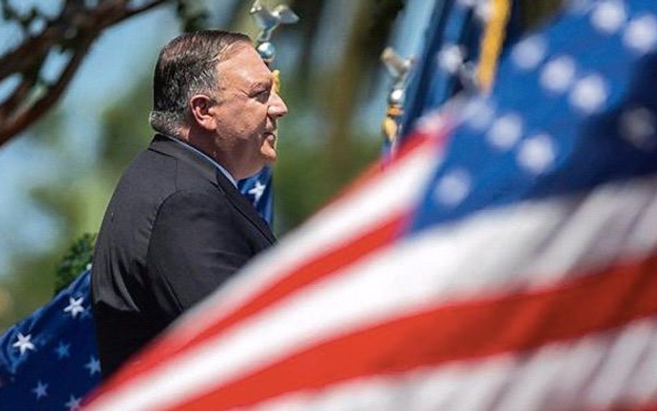 Mike Pompeo, amerykański sekretarz stanu.