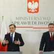 Minister sprawiedliwości, prokurator generalny Zbigniew Ziobro oraz minister-członek Rady Ministrów 