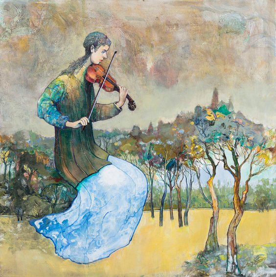 Względnie tanie są obrazy Franciszka Maśluszczaka.