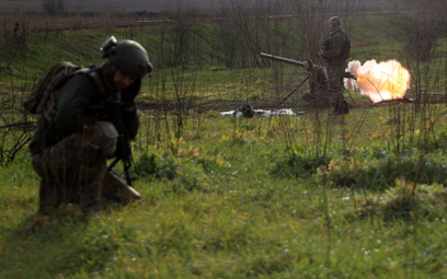 Ukraińscy żołnierze w obwodzie donieckim