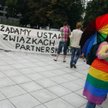 Środowiska homoseksualne od lat naciskają na wprowadzenie związków partnerskich (na zdjęciu demonstr