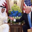 Emir Kataru Tamim ibn Hamad Al Sani i prezydent Stanów Zjednoczonych Donald Trump