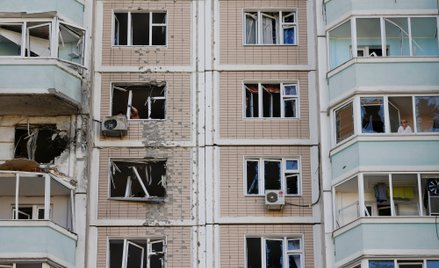 Skutki ataku na przedmieścia Moskwy
